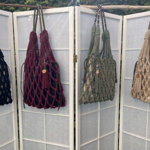 Bolso shopper macramé